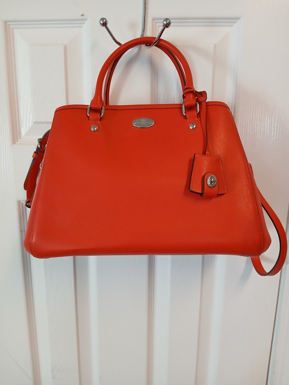 Coach Women’s Orange Satchel Handbag